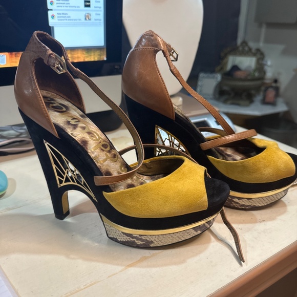 sam edelman size 6.5 wedge heel very comfortable - Picture 2 of 15